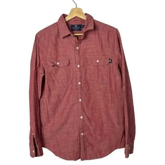 Vineyard Vines Sea Breeze Dockman Classic Fit Long Sleeve Button Down M - Picture 1 of 4